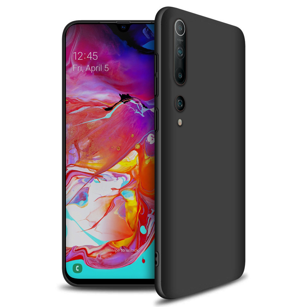 Xiaomi Mi 10 5G / Mi 10 Pro 5G Telefontok - fekete szilikon tok