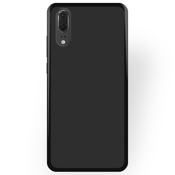 Huawei P20 Telefontok - fekete szilikon tok