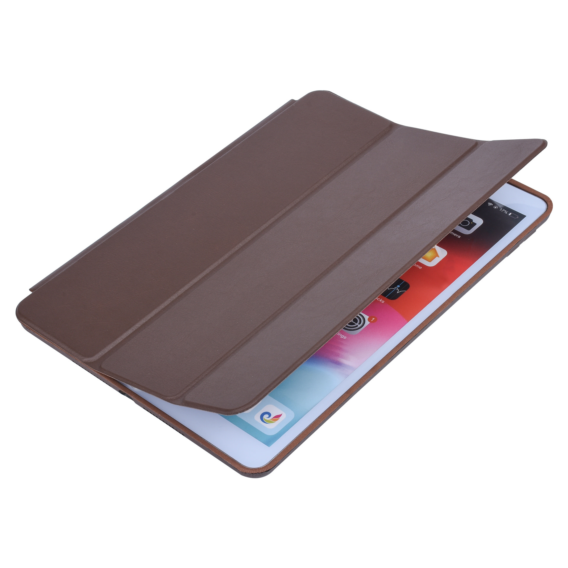 Tablettok iPad 2019 10.2 (iPad 7) Tablettok - sötétbarna smart case