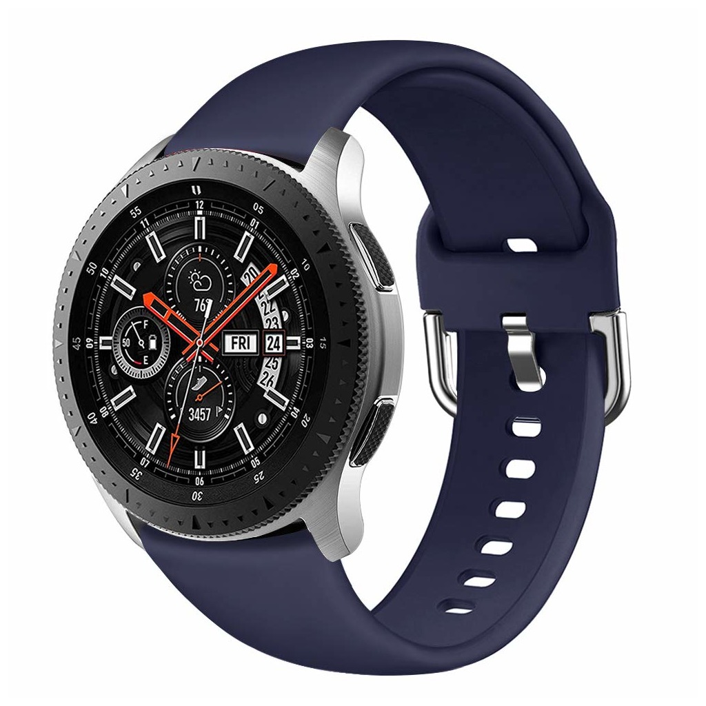 Okosóra szilikon szíj - Samsung Galaxy Watch Active 2 (20mm) - sötétkék szilikon szíj