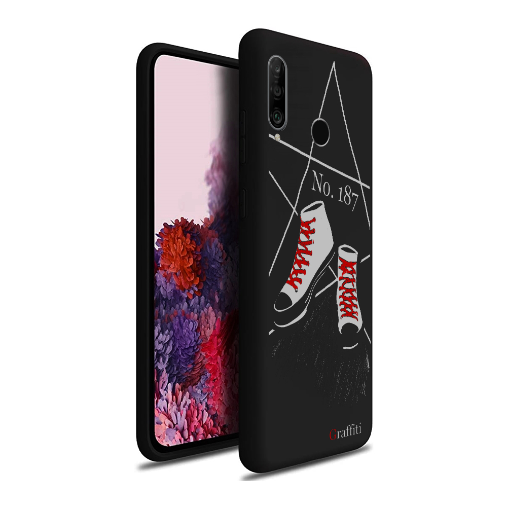 Huawei P30 Lite Telefontok - Graffiti No.187 mintás szilikon tok