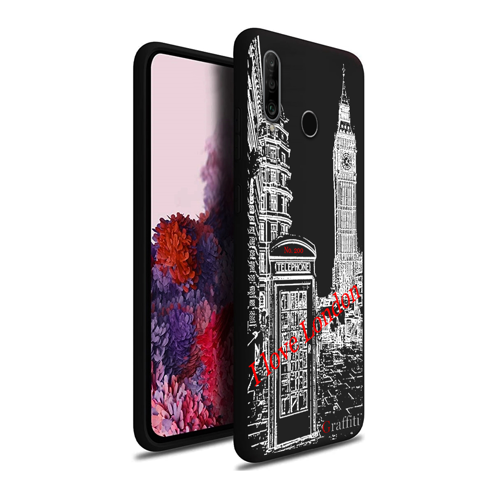 Huawei P30 Lite Telefontok - Graffiti No.200 mintás szilikon tok
