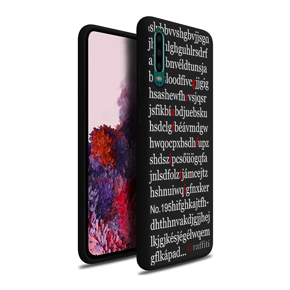 Huawei P30 Telefontok - Graffiti No.195 mintás szilikon tok