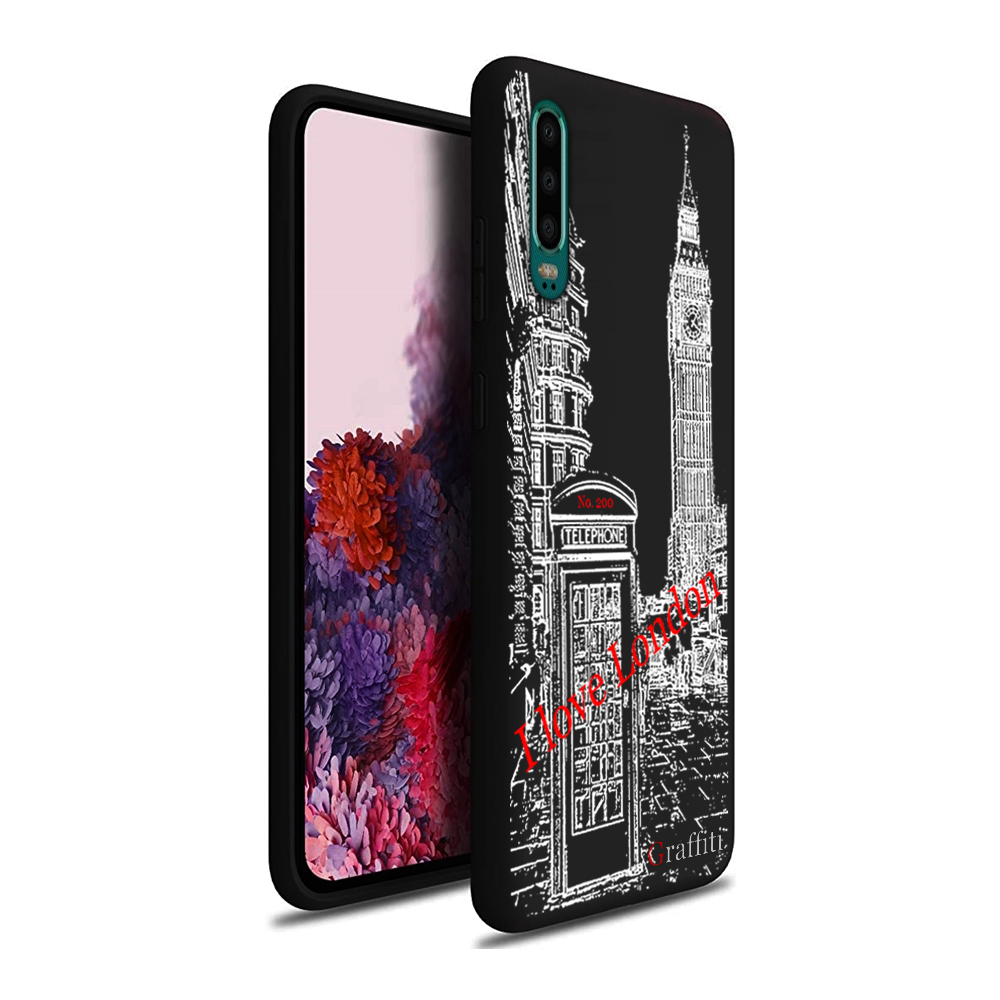 Huawei P30 Telefontok - Graffiti No.200 mintás szilikon tok
