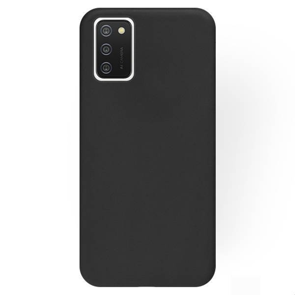 Samsung Galaxy A02s Telefontok - fekete szilikon tok
