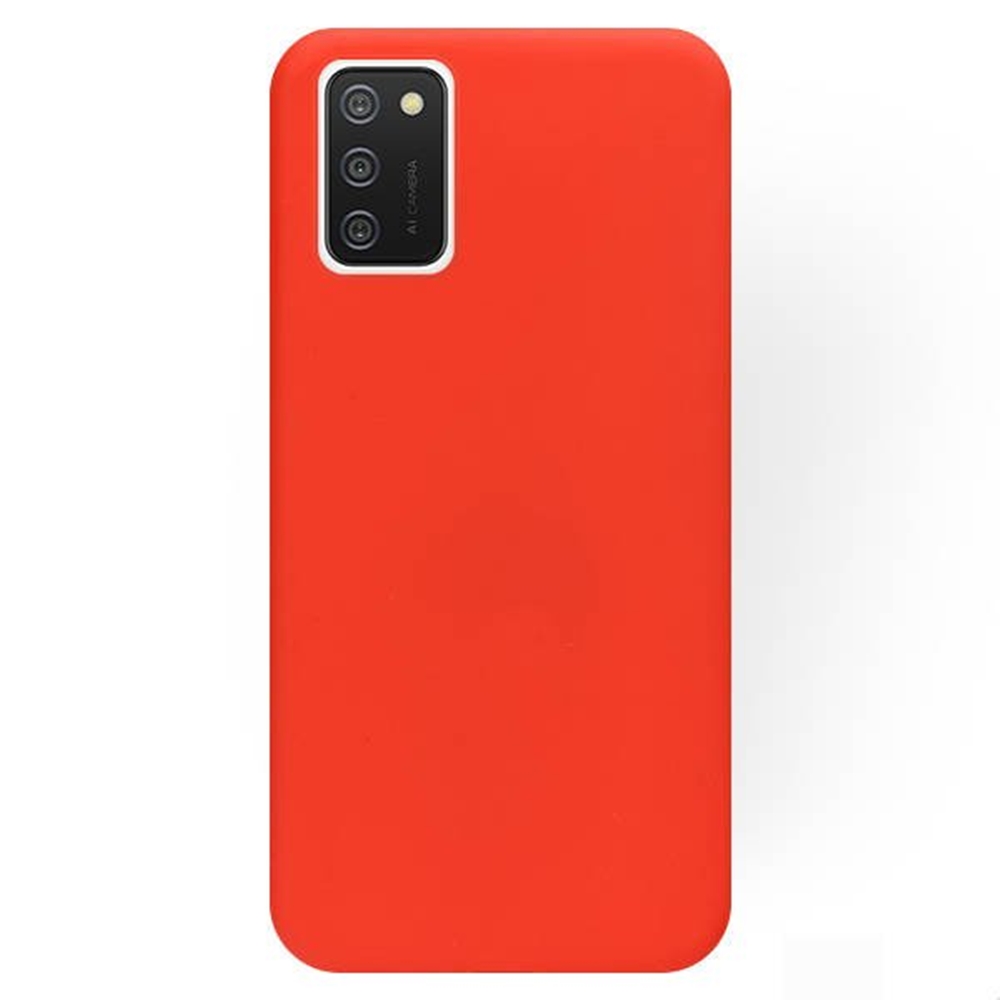 Samsung Galaxy A02s Telefontok - piros szilikon tok