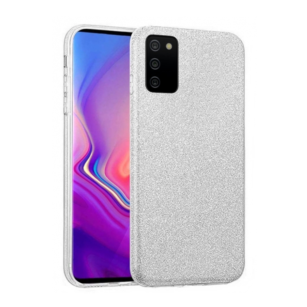 Samsung Galaxy A02s Telefontok - Ezüst Shiny tok