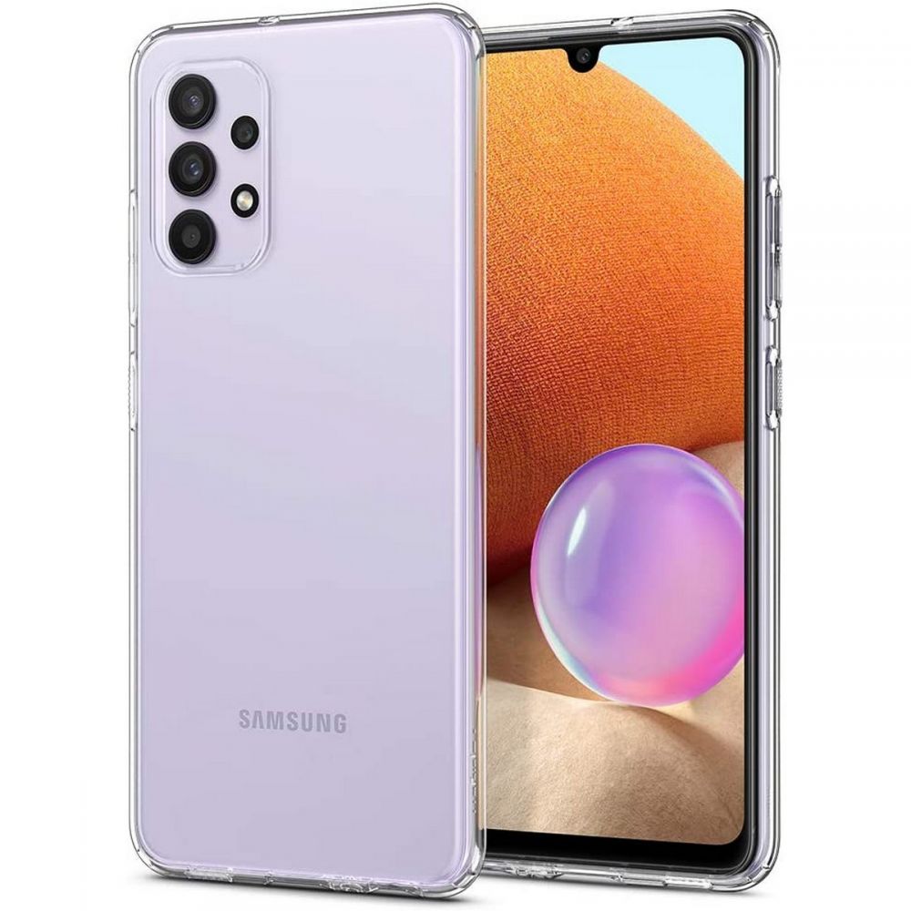 Telefontok Samsung Galaxy A32 4G/LTE - SPIGEN LIQUID CRYSTAL átlátszó szilikon hátlap tok
