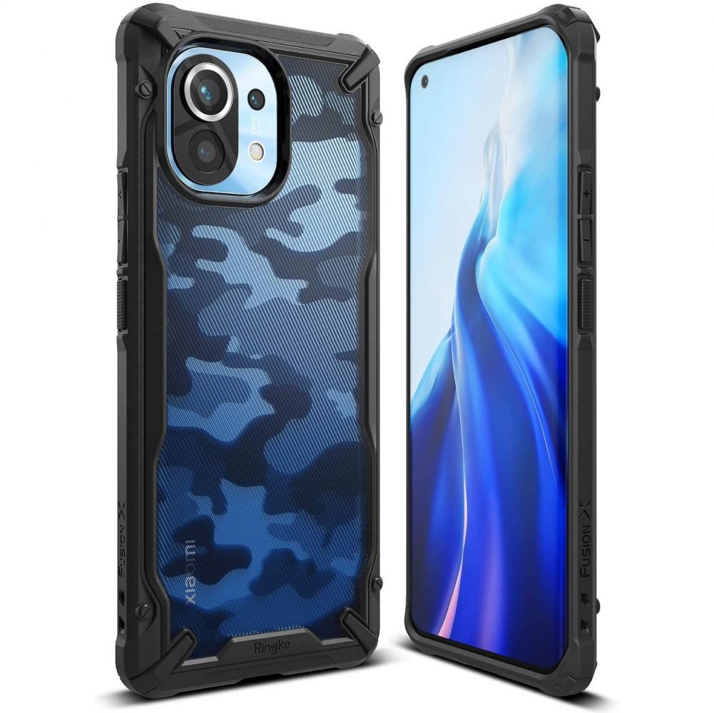 Telefontok Xiaomi Mi 11 5G - Ringke Fusion X terepmintás ütésálló tok