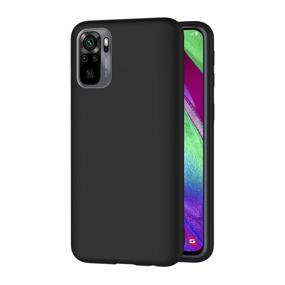 Xiaomi Redmi Note 10 Telefontok - fekete szilikon tok
