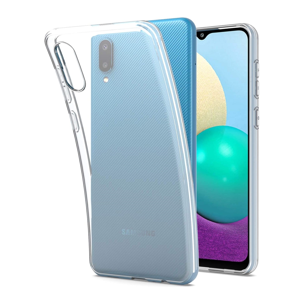 Samsung Galaxy A02 Telefontok - átlátszó szilikon tok