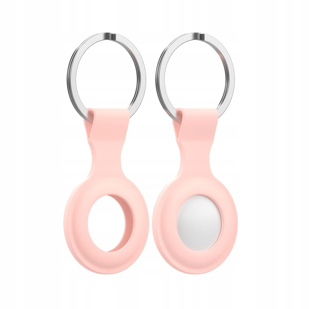 Pink szilikon Airtag pánt - kulcstartó