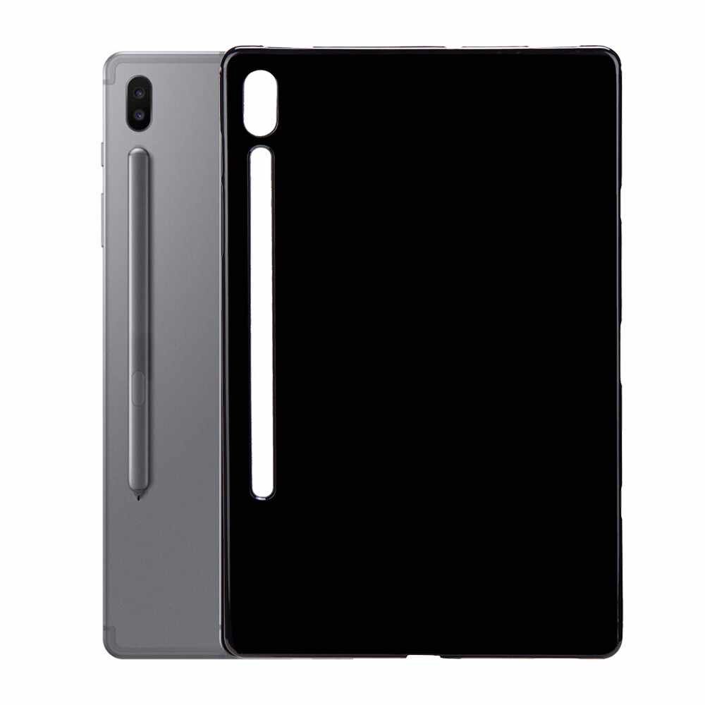 Samsung Galaxy Tab S7+ plus 12,4 Tablettok (SM-T970, SM-T976) - fekete szilikon tablet tok