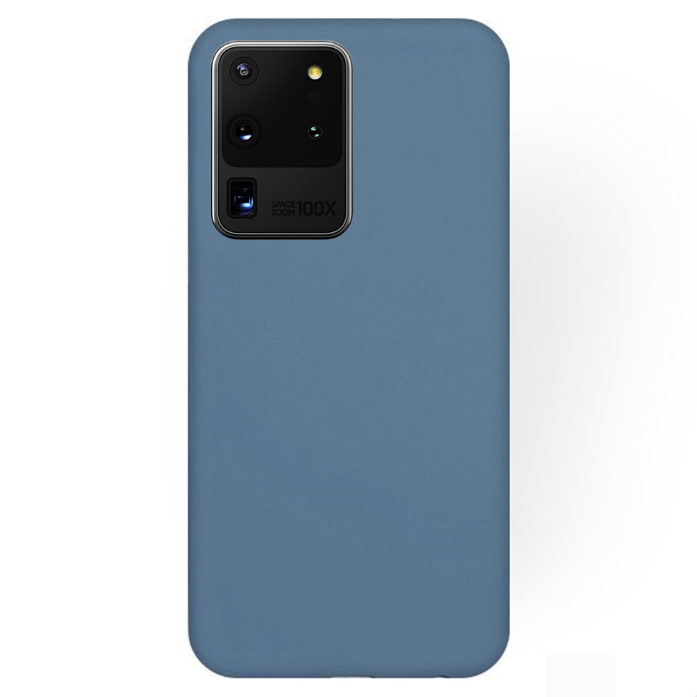 Samsung Galaxy S20 Ultra Telefontok - szürkéskék szilikon tok