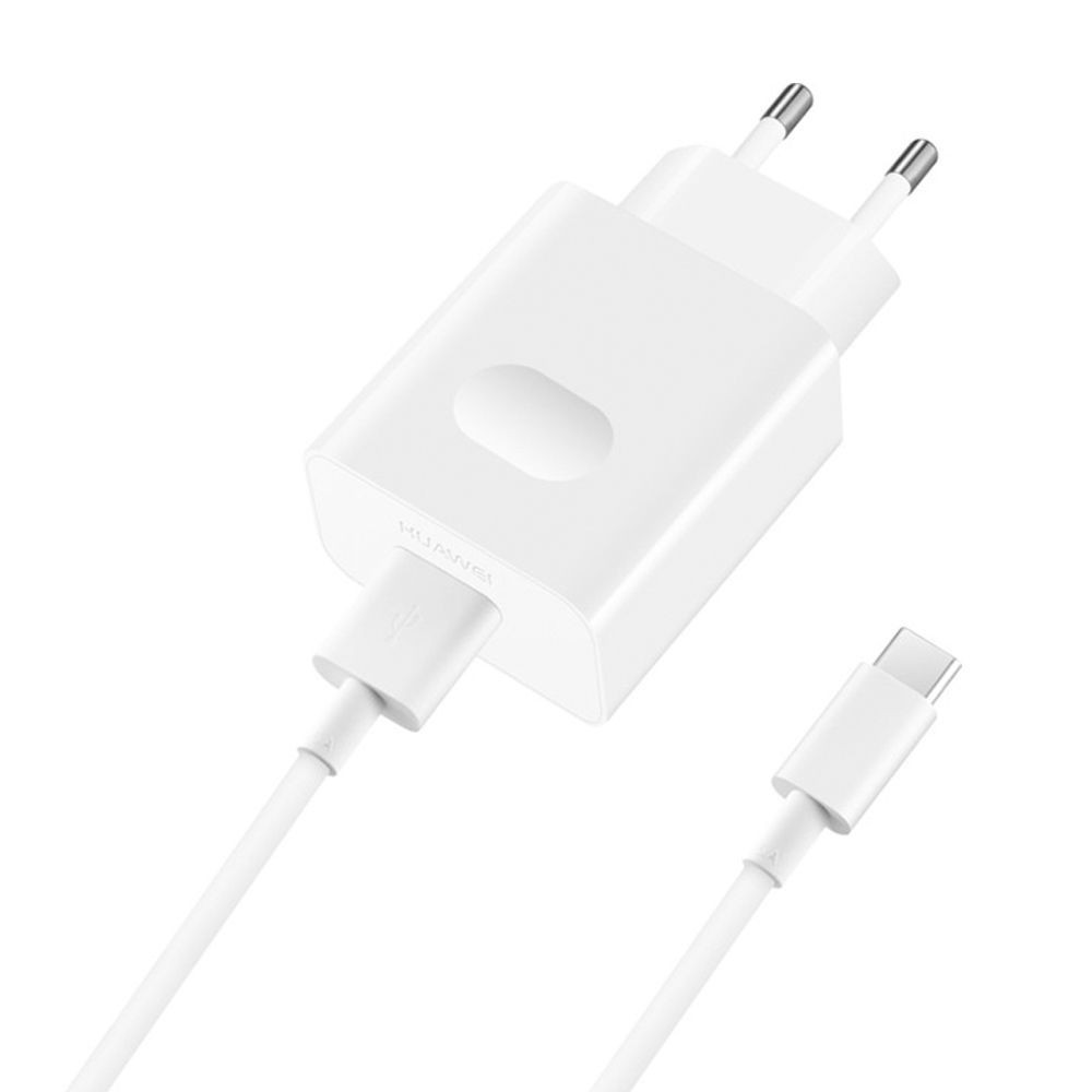 HUAWEI Töltő AP32 - fehér gyári hálózati gyors töltőfej 2A + USB / Type-C (USB-C) gyári fehér kábel