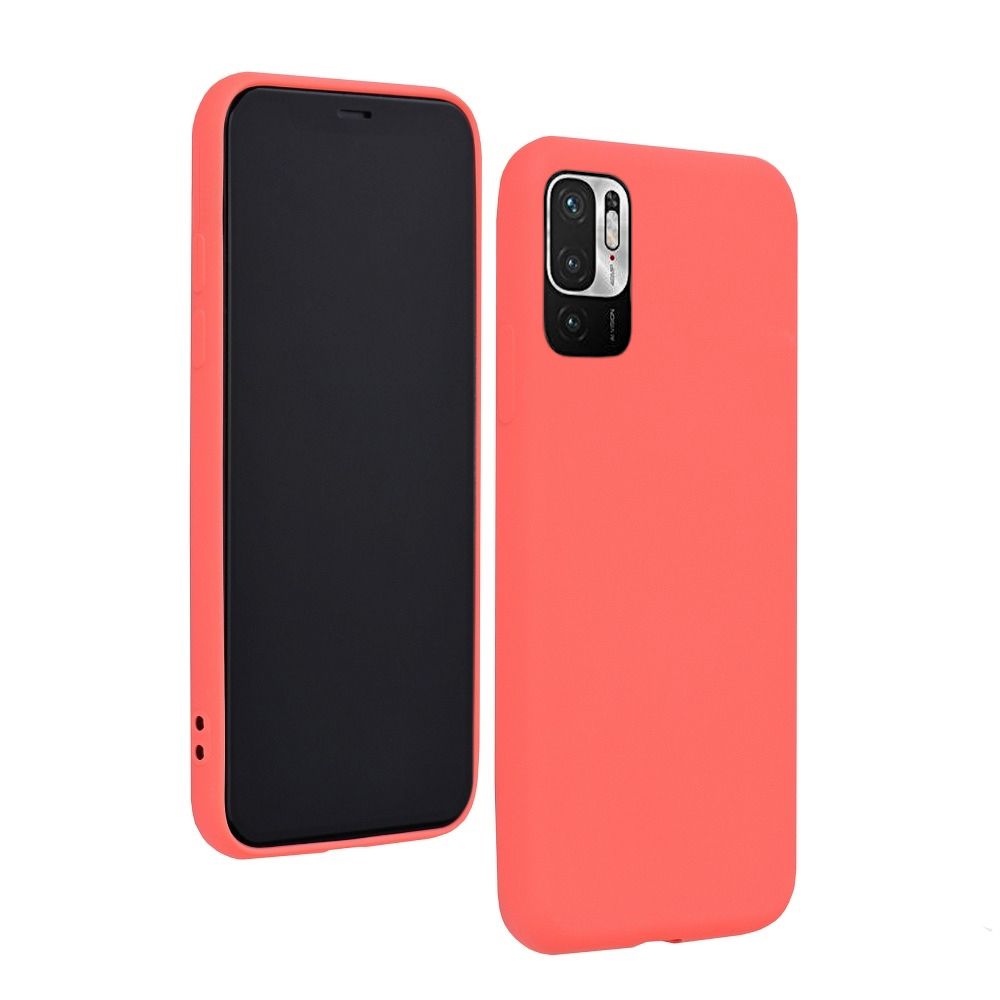 Telefontok Xiaomi Redmi Note 10 5G / Xiaomi Poco M3 Pro 5G - korallpiros szilikon hátlaptok