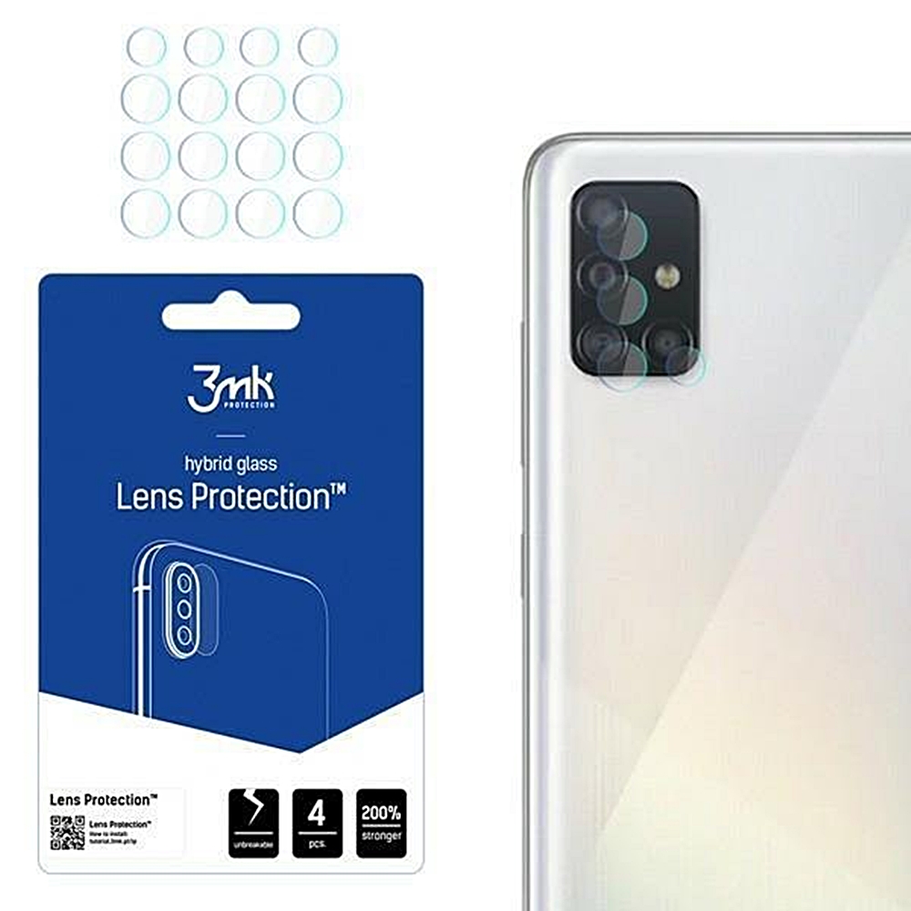 Samsung Galaxy A52 / A52 5G / A52s 5G Védőfólia- 3MK kamera flexibilis fólia (4x)