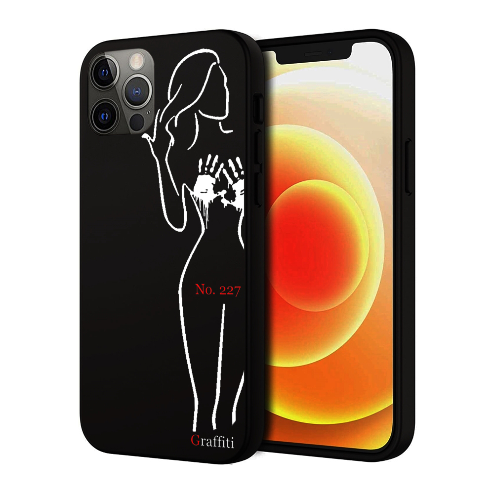 iPhone 12 Pro Max Telefontok - Graffiti No.227 mintás szilikon tok