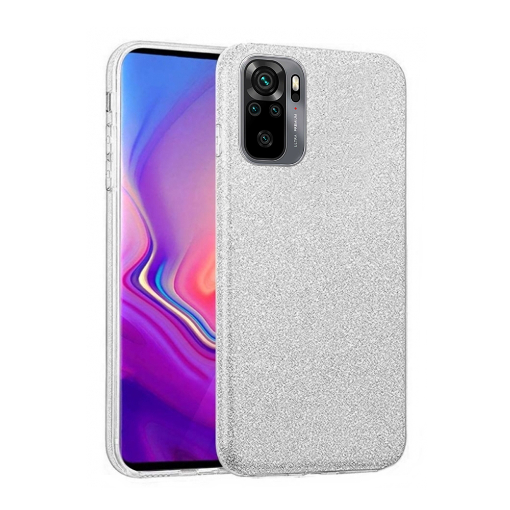 Xiaomi Redmi Note 10S Telefontok - Ezüst Shiny tok