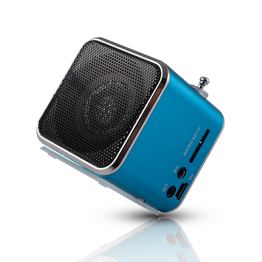 Setty MF-100 Hangszóró - kék hangszóró - rádió, AUX, MicroSD, USB (NEM bluetooth-os)