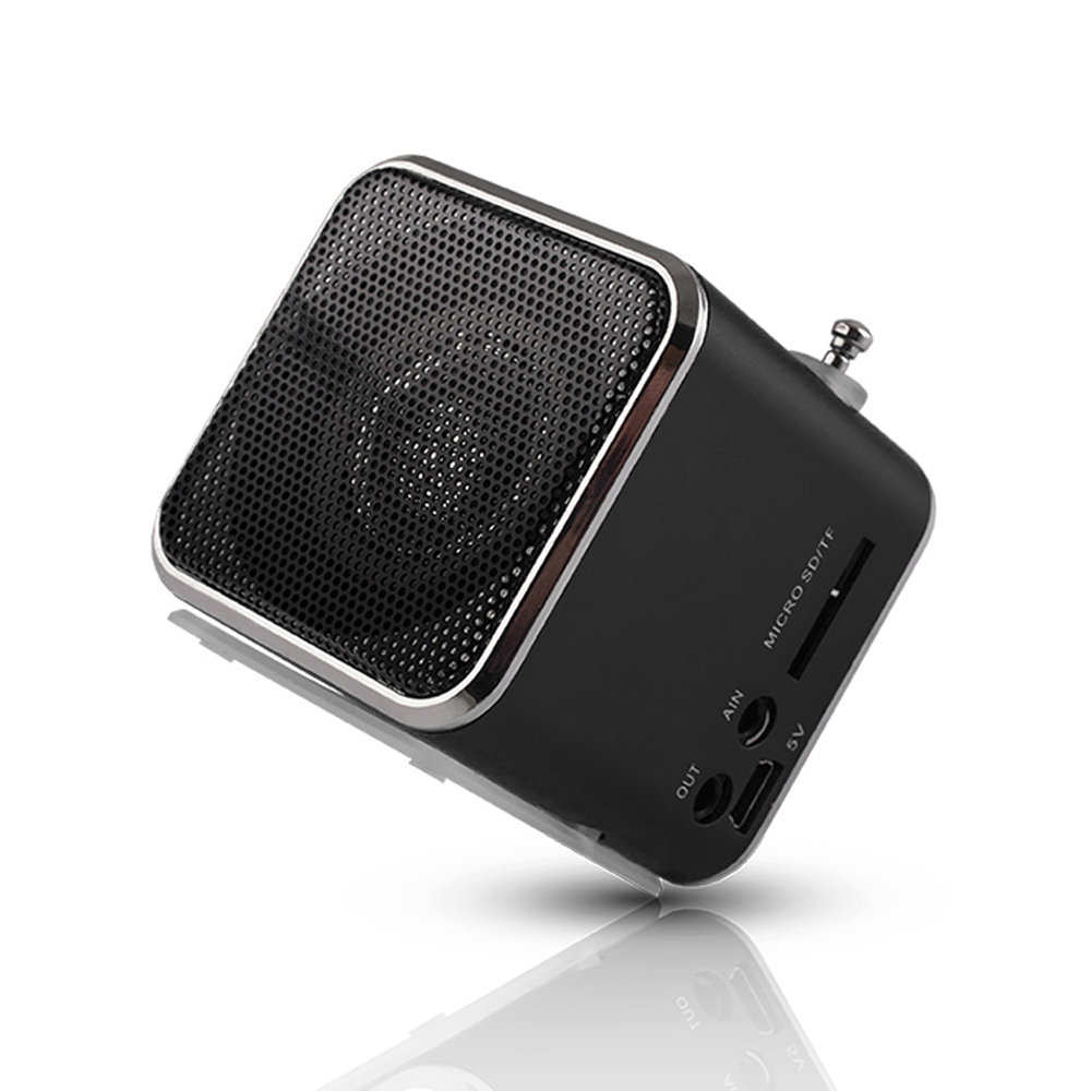 Setty MF-100 Hangszóró - fekete hangszóró - rádió, AUX, MicroSD, USB (NEM bluetooth-os)