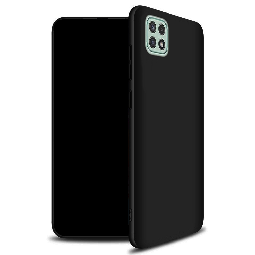 Samsung Galaxy A22 5G Telefontok - fekete szilikon tok