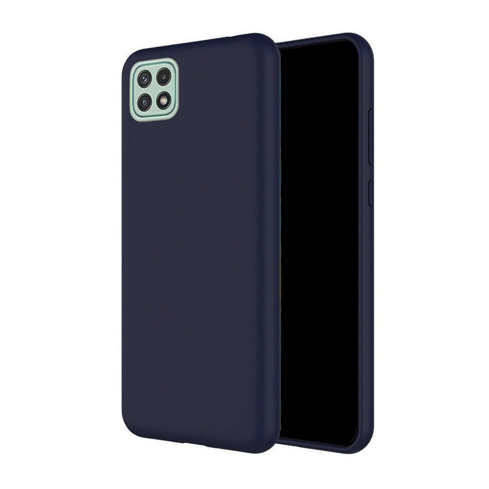 Samsung Galaxy A22 5G Telefontok - kék szilikon tok