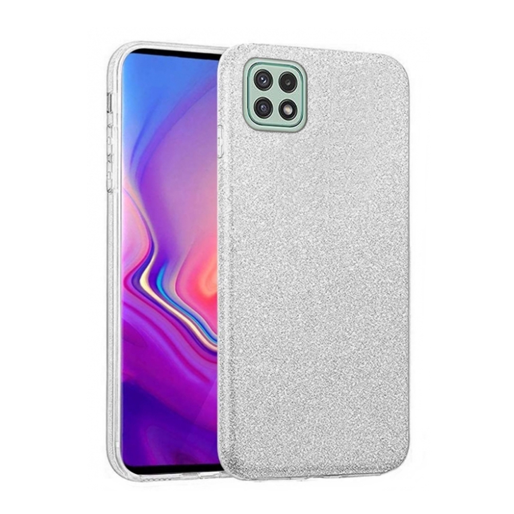 Samsung Galaxy A22 5G Telefontok - Ezüst Shiny tok