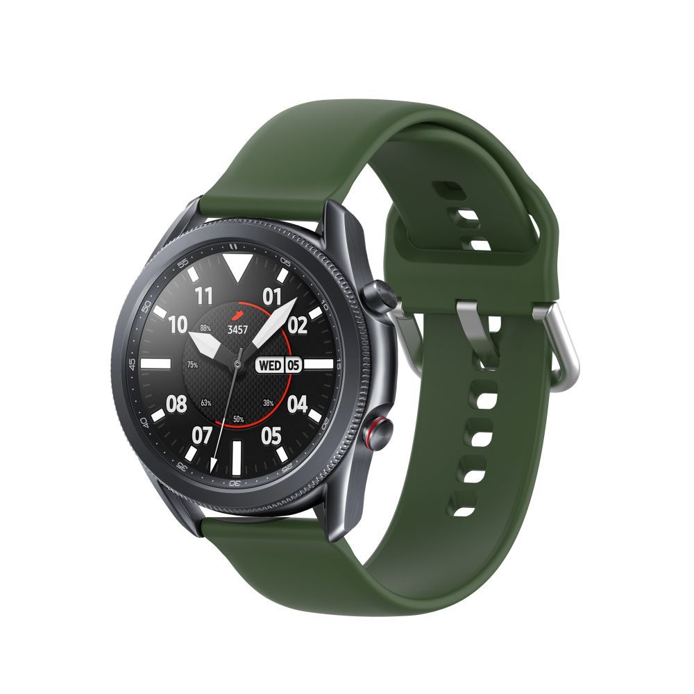 Samsung Galaxy Watch 3 (41 mm) okosóra szíj - zöld szilikon szíj