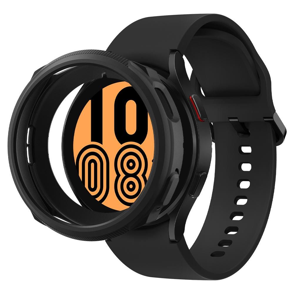 Samsung Galaxy Watch 4 (40 mm) - SPIGEN LIQUID AIR fekete szilikon védőtok