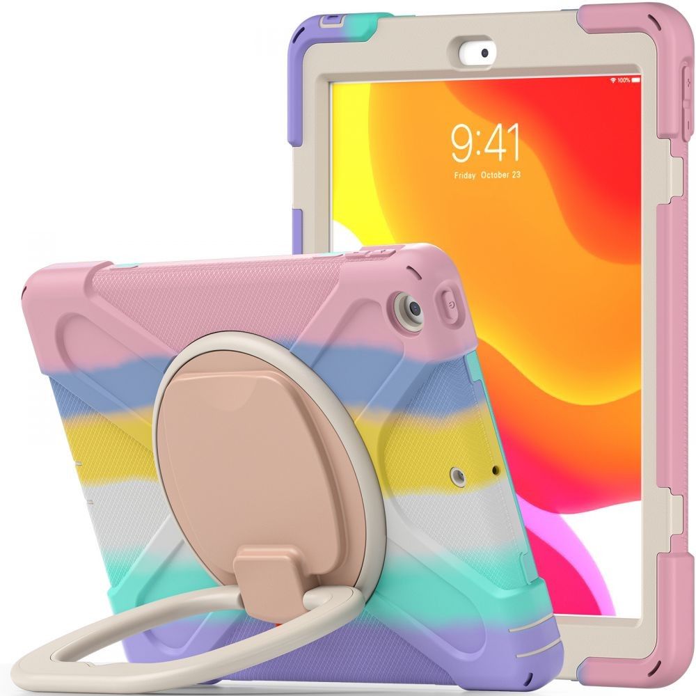 iPad 2021 10.2 (iPad 9) Tablettok - Tech-Protect X-Armor ütésálló, kitámasztható színes tablet tok