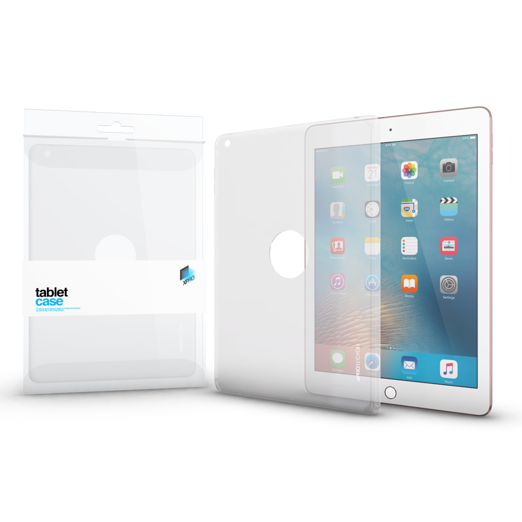 iPad 2021 10.2 (iPad 9) Tablettok - XPRO átlátszó szilikon tablet tok