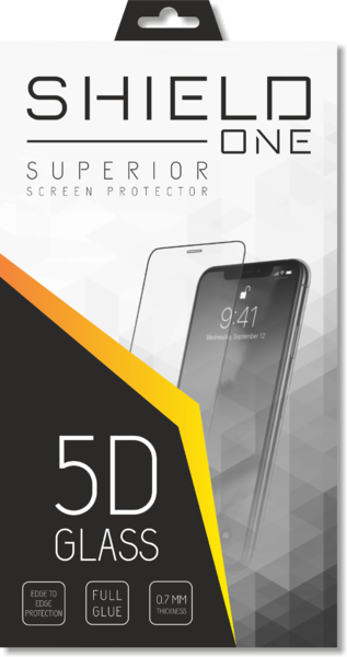 iphone 11 Pro Üvegfólia - ShieldOne 5D kijelzővédő üvegfólia fekete kerettel