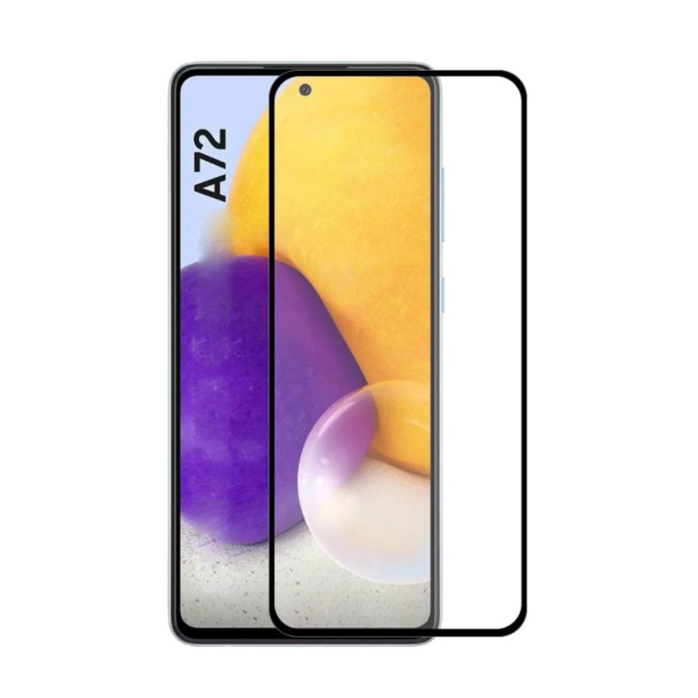 Samsung Galaxy A72 / A72 5G  üvegfólia- fekete tokbarát Slim 3D üvegfólia