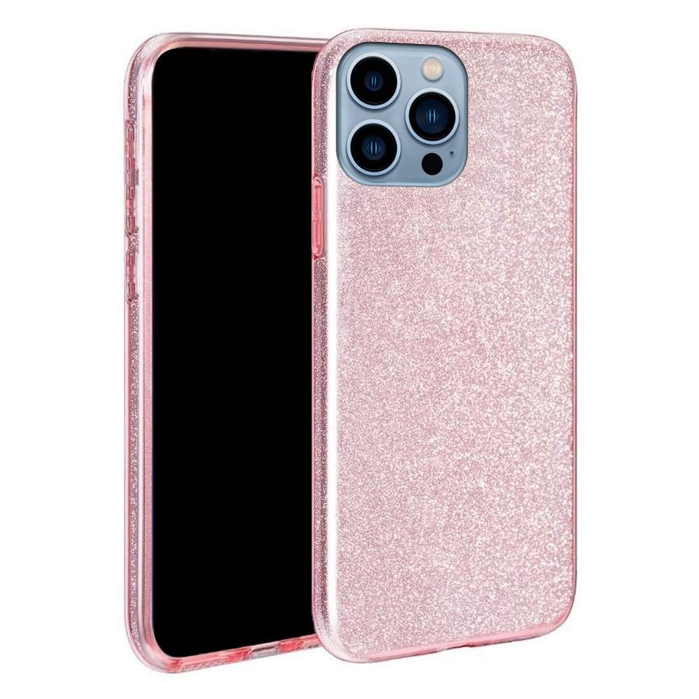iPhone 13 Pro Max Telefontok - Pink Shiny tok