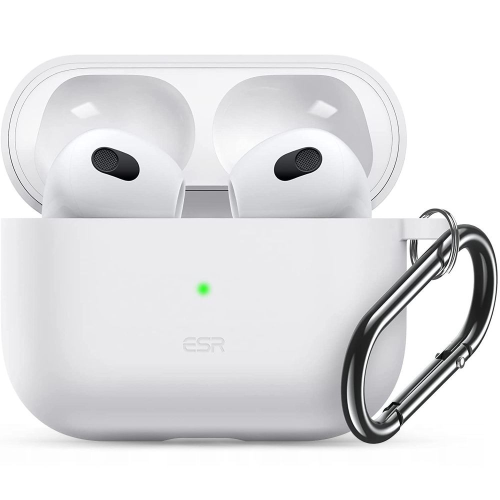 ESR Bounce AirPods 3 tartó - fehér szilikon Airpods 3 tartó