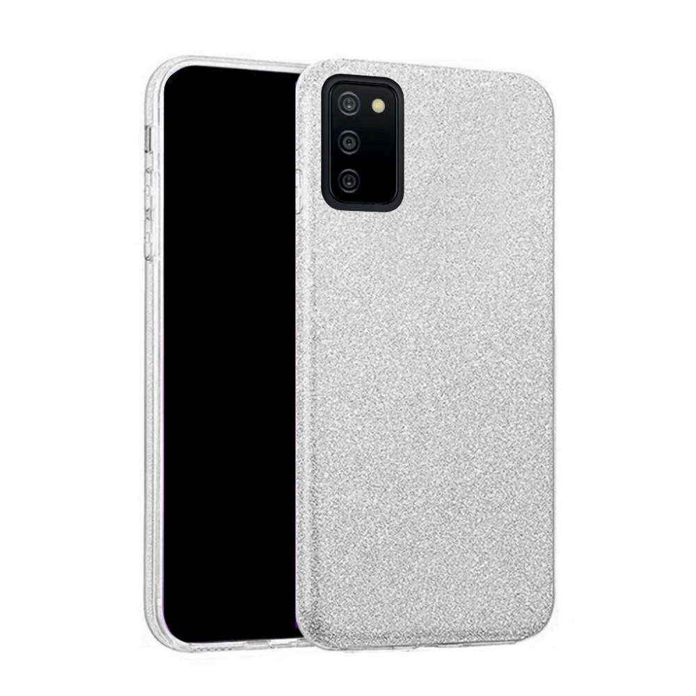 Samsung Galaxy A03s Telefontok - Ezüst Shiny tok