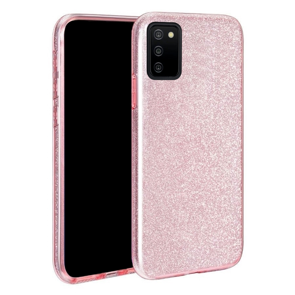 Samsung Galaxy A03s Telefontok - Pink Shiny tok