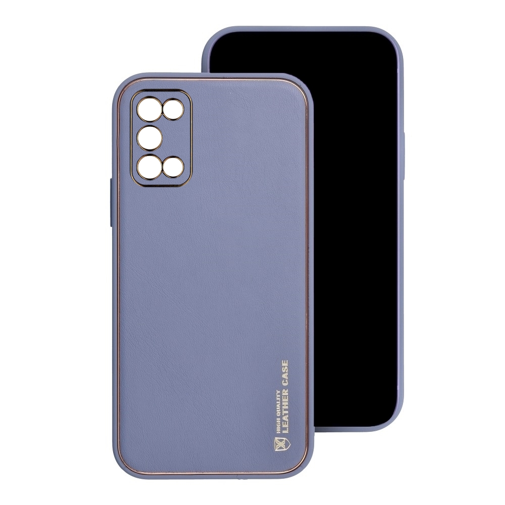 Samsung Galaxy A03S Telefontok - Forcell műbőr hátlap tok, kékes-lila