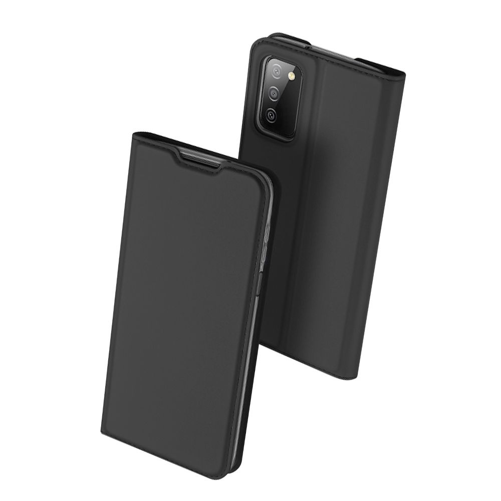 Samsung Galaxy A03s Telefontok - Dux Ducis fekete flipcover tok