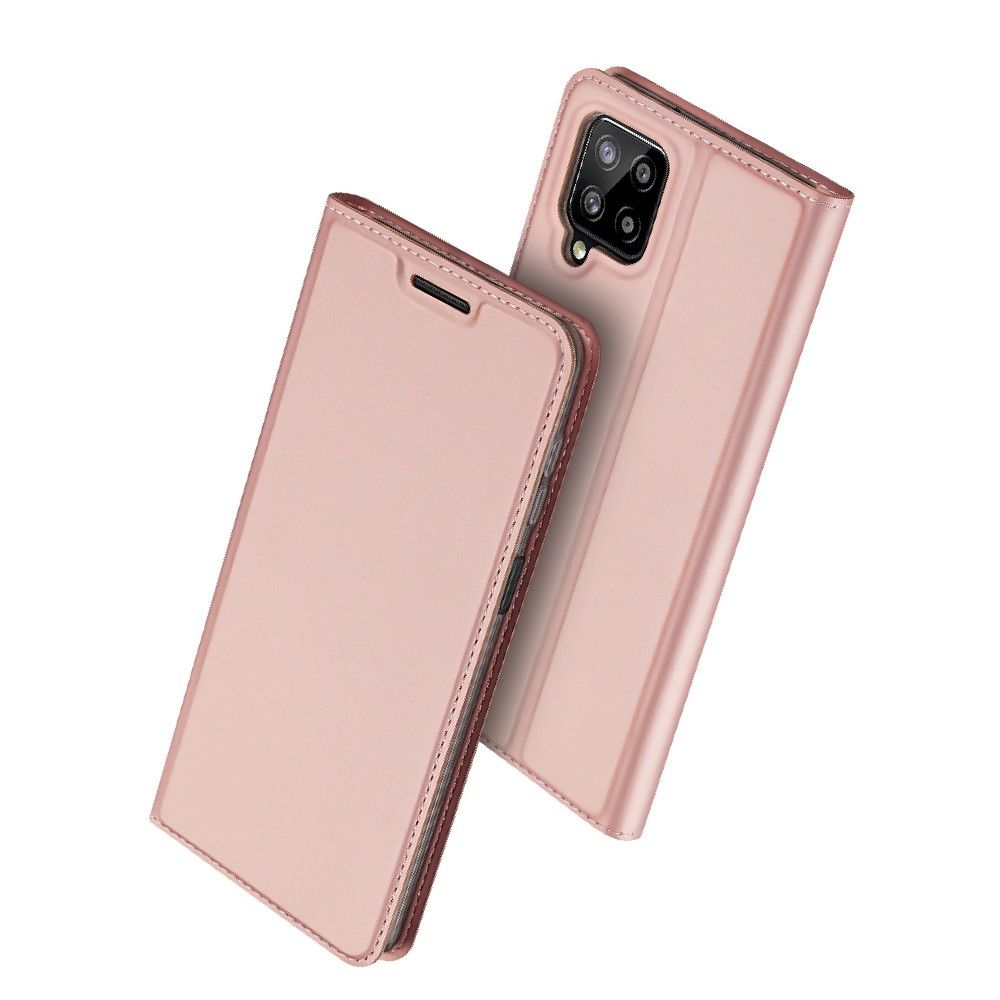 Samsung Galaxy M22 Telefontok - Dux Ducis rose gold flipcover tok