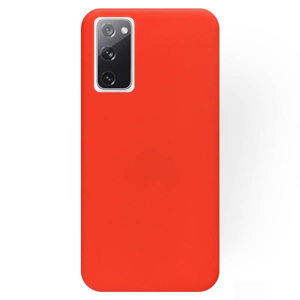 Samsung Galaxy S20 FE Telefontok - piros szilikon hátlap tok