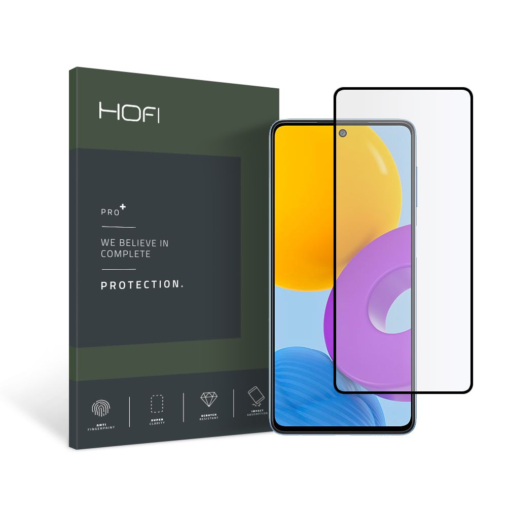 Samsung Galaxy M52 5G  üvegfólia- fekete tokbarát Slim 3D üvegfólia