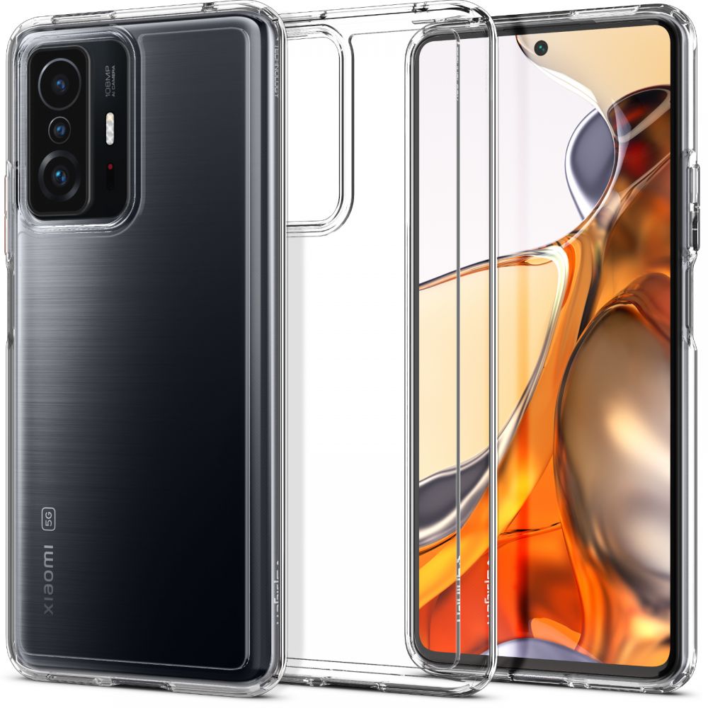 Xiaomi 11T 5G / 11T Pro Telefontok - SPIGEN Crystal Clear hátlap tok