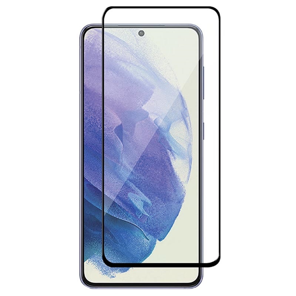 Samsung Galaxy S21 FE üvegfólia- fekete tokbarát Slim 3D üvegfólia