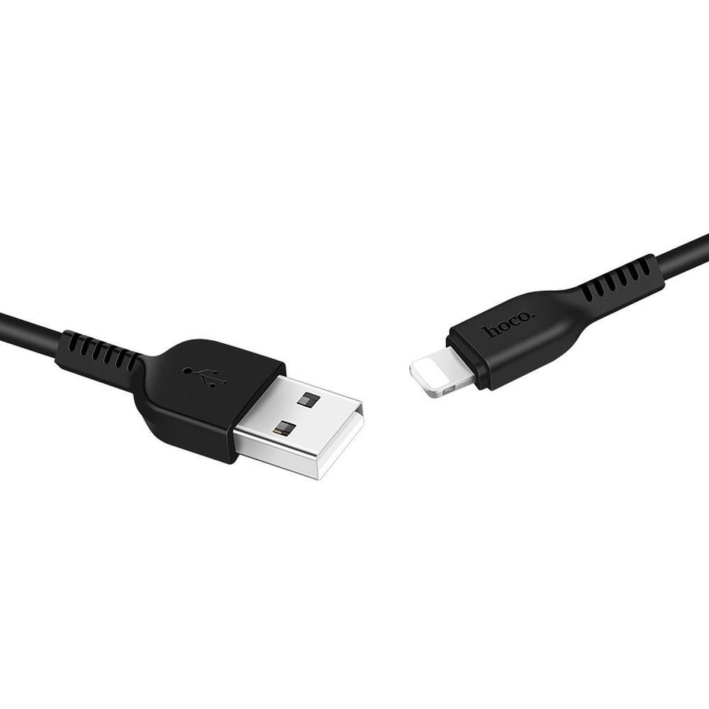 HOCO X13 Töltőkábel - USB / Lightning kábel 2,4A - 1m, fekete
