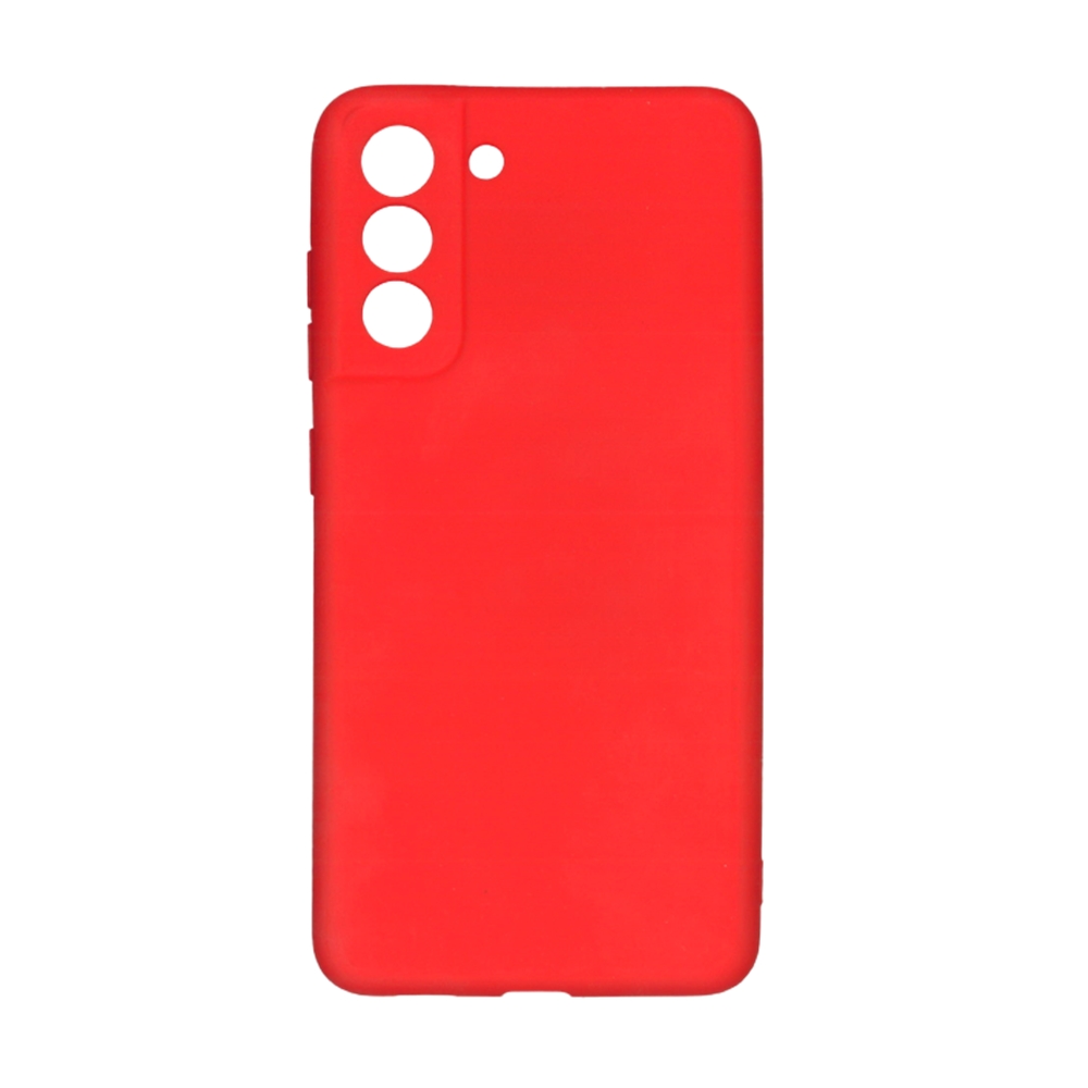 Samsung Galaxy S21 FE Telefontok - piros szilikon tok