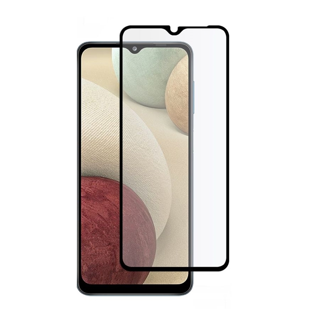 Samsung Galaxy A12 Nacho üvegfólia- fekete tokbarát Slim 3D üvegfólia