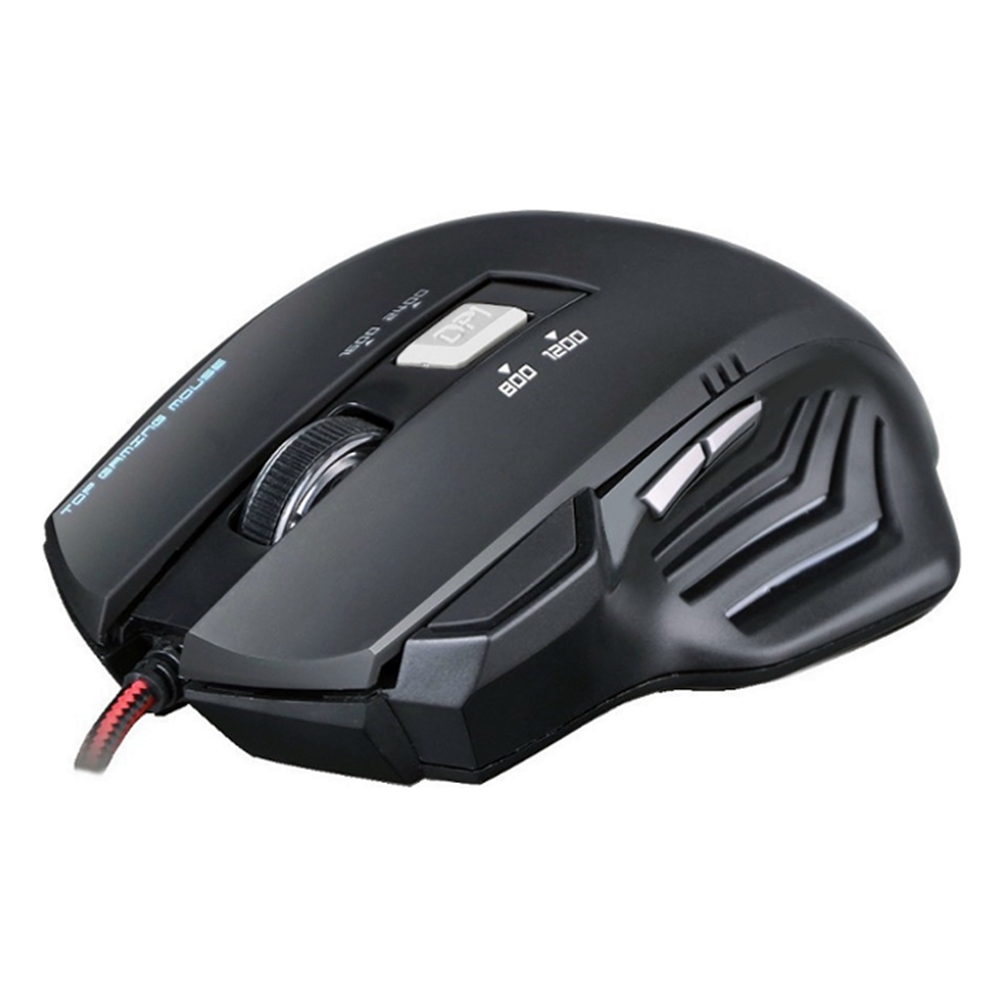 REBELTEC Punisher2 Egér - piros szövet vezetékes, optikai fekete Gamer egér, háttérvilágítással