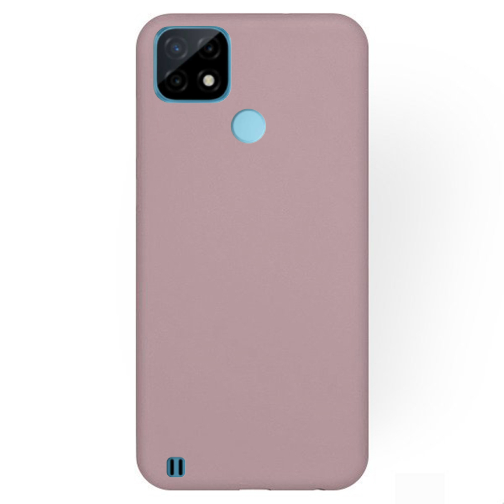 Realme C21 Telefontok - púder pink szilikon tok